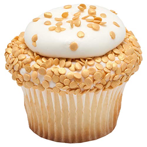 Metallic Gold Confetti Edible Cupcake &Amp; Cake Sprinkles - 2.6 Oz