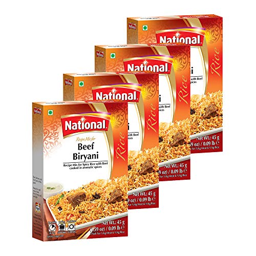 National Foods Beef Biryani Recipe Mix 1.57 Oz 45G | South Asi