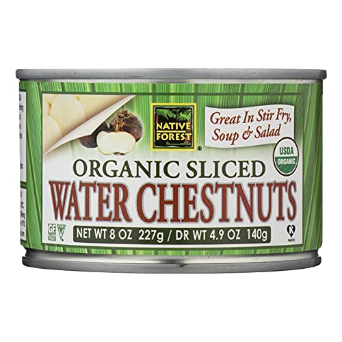Native Forest Organic Sliced Water Chestnuts, 8 Ounce Cans Pack