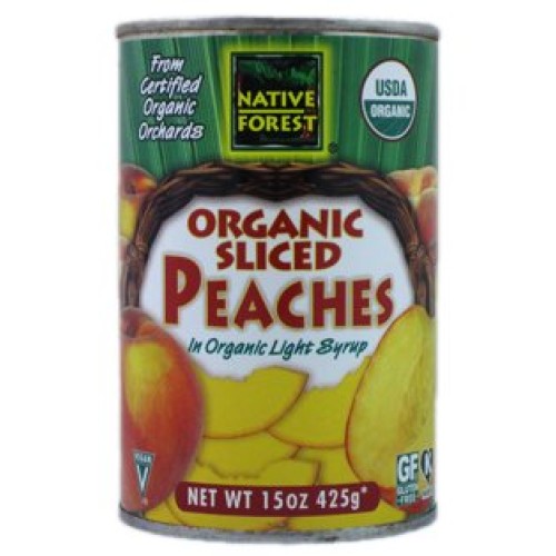 Native Forest Peach Sliced, 15 Oz