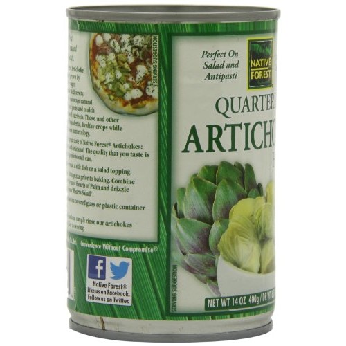 Native Forest Artichoke Hearts Quartered, 14 Ounce Cans Pack Of 6