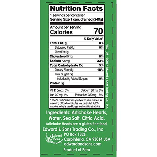 Native Forest Artichoke Hearts Quartered, 14 Ounce Cans Pack Of 6