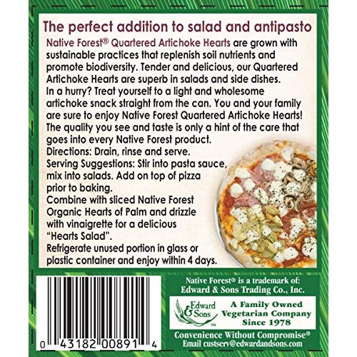 Native Forest Artichoke Hearts Quartered, 14 Ounce Cans Pack Of 6