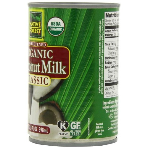 Native Forest Coconut Milk, Organic Unsweetened, 13.5-Ounce Pac
