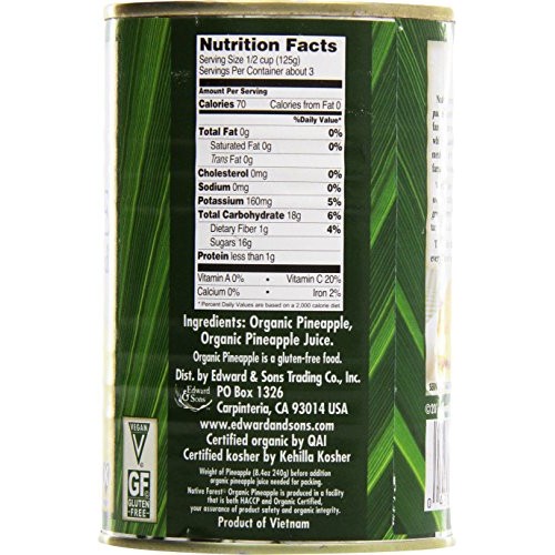 Native Forest, Crushed Pineapple, Organic, 14 Oz