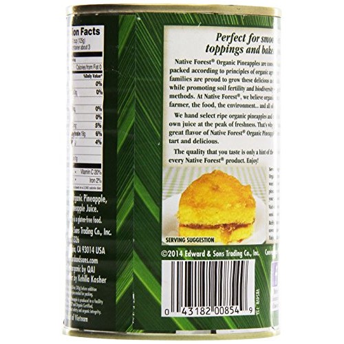 Native Forest, Crushed Pineapple, Organic, 14 Oz