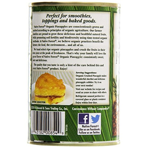 Native Forest, Crushed Pineapple, Organic, 14 Oz