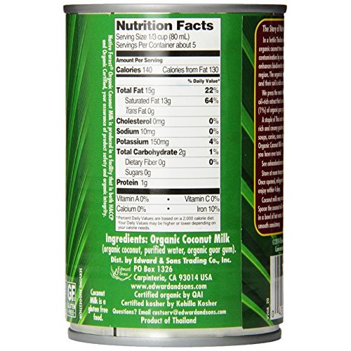 Native Forest Organic Classic Coconut Milk, 13.5 Ounce Cans Pac