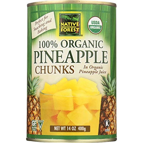 Native Forest Pineapple Chunks, Organic, 14 Oz