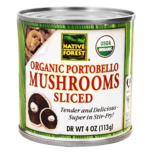 Native Forest - Portobello Mushrooms Sliced Organic - 4 Oz Pack