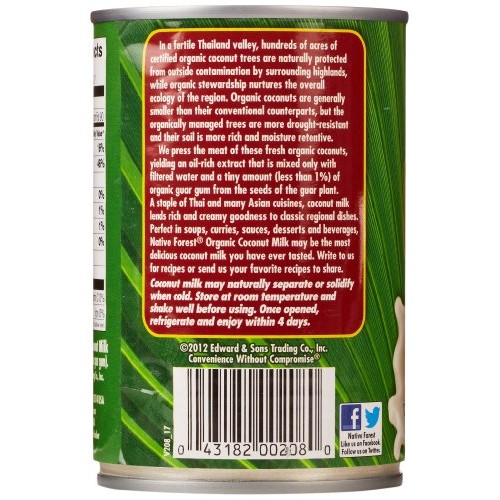 Native Forest Unsweetened Classic Coconut Milk, Organic, 13.5 Fl Oz