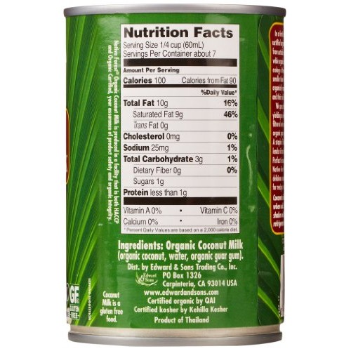 Native Forest Unsweetened Classic Coconut Milk, Organic, 13.5 Fl Oz