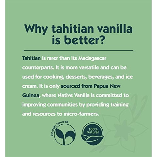 Native Vanilla Grade A Tahitian Vanilla Beans – 25 Premium Gourm