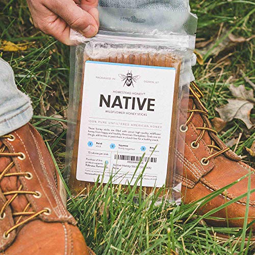 Native Honey Sticks, Pure And Uncut Honey Straws Made In The Usa