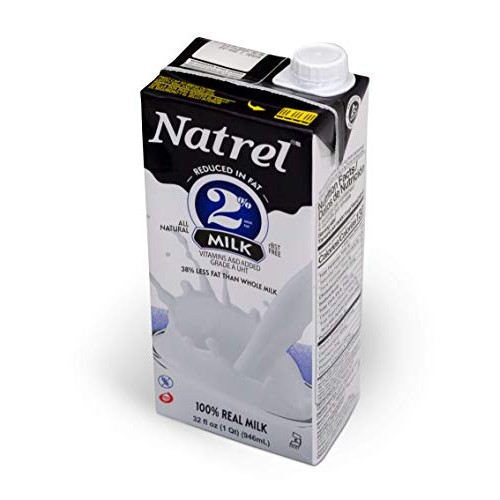 Natrel | 2% Milk | 32 Ounce | Pack Of 6 | Shelf Stable Milk | Gl