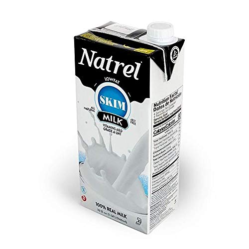 Natrel | Skim Milk | 32 Ounce | Pack Of 12 | Shelf Stable Milk |