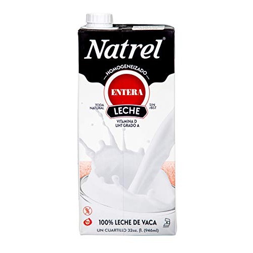 Natrel | Whole Milk | 32 Ounce | Pack Of 12 | Shelf Stable Milk