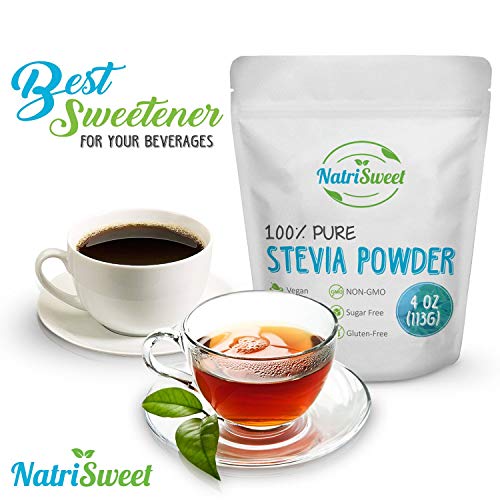 Natrisweet 100% Pure Stevia Powder 4 Oz 113G, Zero Calorie All