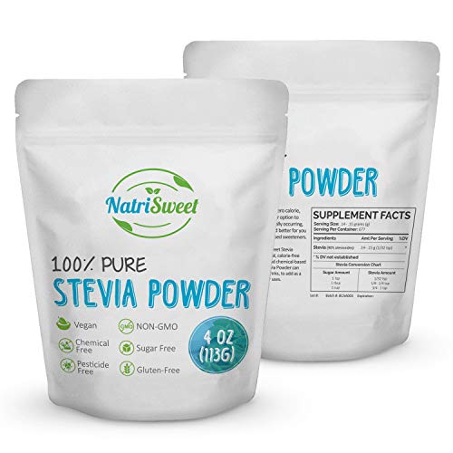 Natrisweet 100% Pure Stevia Powder 4 Oz 113G, Zero Calorie All