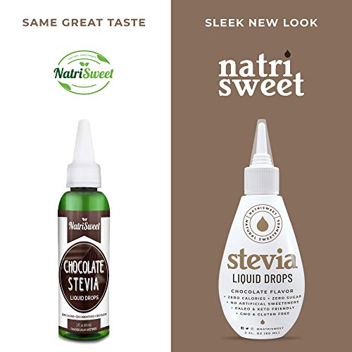 Natrisweet Chocolate Stevia Liquid Drops 2 Fl Oz / 60 Millilite