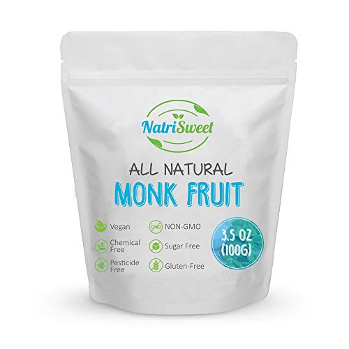 Natrisweet Monk Fruit Extract 3.5Oz 100G 322 Servings, Pure, Z