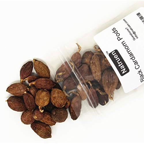 Natruen Chinese Black Cardamom Pods Wholetsao Ko 4Oz, Approx 3