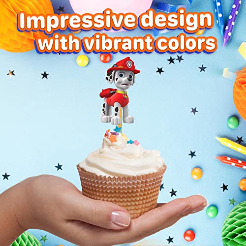 24X Dogs Cupcake Toppers – Strong Picks Happy Birthday Décor, Cu