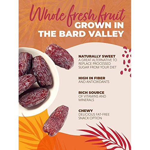 Natural Delights Medjool Dates – Large & Plump, Pitted Dates Med...