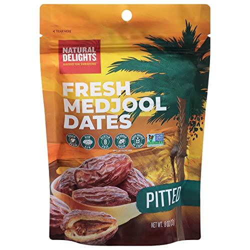 Natural Delights Medjool Dates – Large & Plump Pitted Dates Medj...
