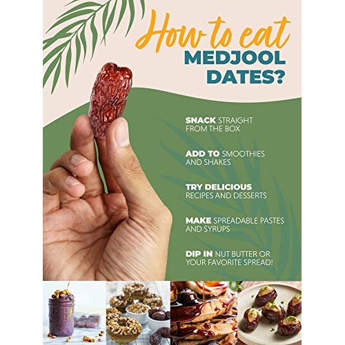 Natural Delights Medjool Dates – Large & Plump USDA Certified Or...