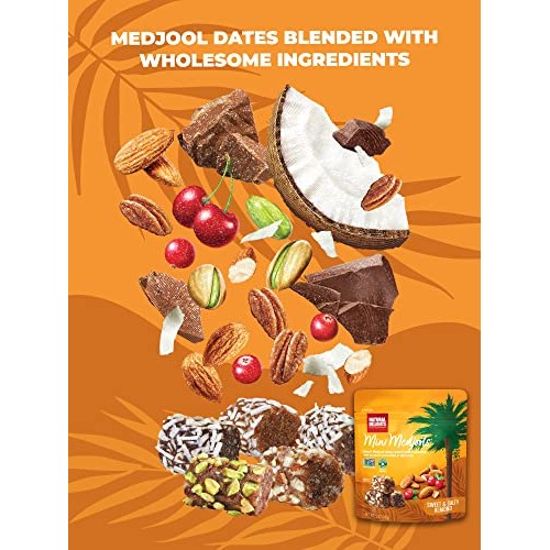 Natural Delights Medjool Dates - Mini Date Rolls with Almond, No...