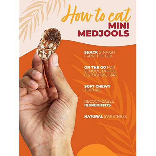 Natural Delights Medjool Dates - Mini Date Rolls with Almond, No...