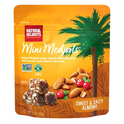 Natural Delights Medjool Dates - Mini Date Rolls with Almond, No...