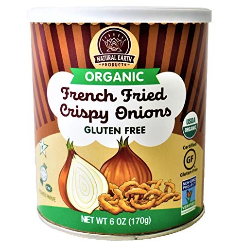 Organic French Fried Crispy Onions - Kosher, Vegan, Gluten-Free,