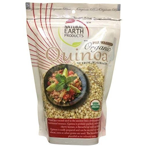 Quinoa White Whole Grain Raw Organic - Pre Washed - Protein, Fib