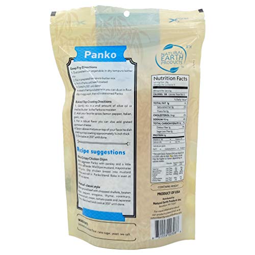 Natural Earth Products Panko Japanese Bread Crumbs Plain - 9 Oz