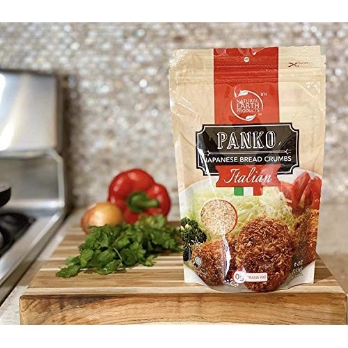 Panko Bread Crumbs - Italian Flavored Japanese Bread Crumbs - Pe
