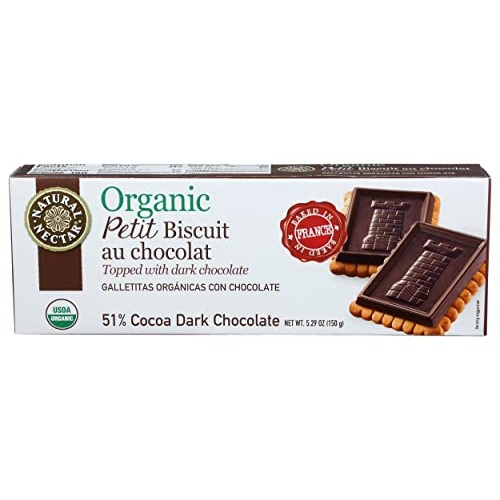 NATURAL NECTAR Organic Dark Chocolate Biscuits, 5.29 OZ