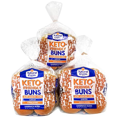 Natural Ovens Bakery Keto-Friendly Buns - 1 Net Carb, 90 Calorie