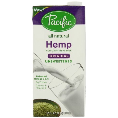 Pacific Natural Unsweetened Hemp Milk, Original, 6 Count