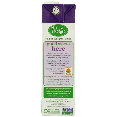 Pacific Natural Unsweetened Hemp Milk, Original, 6 Count