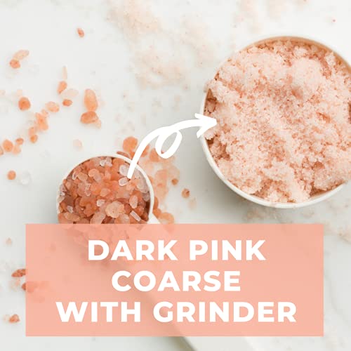 Himalayan Pink Salt Coarse in Grinder 8 Ounces, Unrefined Non-Id...