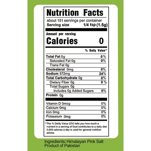 Himalayan Pink Salt Coarse in Grinder 8 Ounces, Unrefined Non-Id...