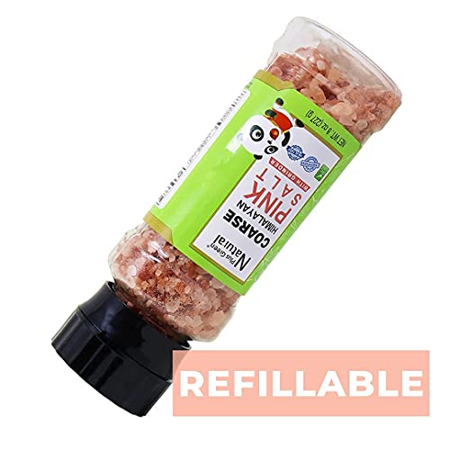 Himalayan Pink Salt Coarse in Grinder 8 Ounces, Unrefined Non-Id...
