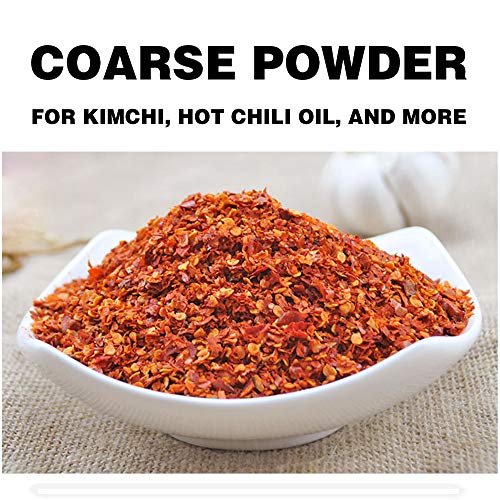 Sichuan Red Hot Chili Pepper Flakes Powder8 Oz, Medium Hot, Sz