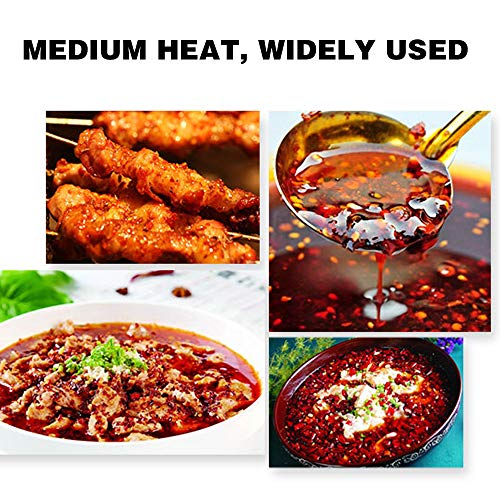 Sichuan Red Hot Chili Pepper Flakes Powder8 Oz, Medium Hot, Sz