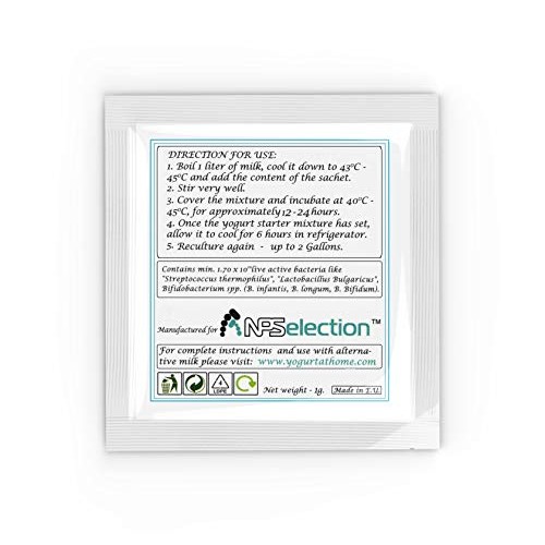 Yogurt Starter Cultures - Pack Of 3 Freeze-Dried Culture Sachets