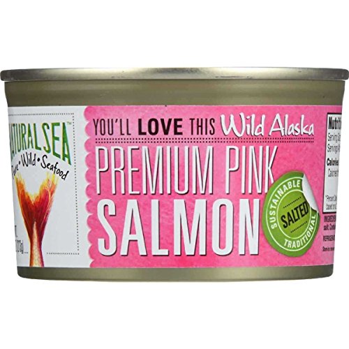 Natural Sea Premium Alaskan Pink Salmon - Salted, 7.5 Ounce -- 1