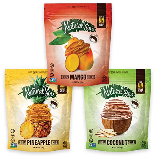 Natural Sins Variety Pack Of Baked Mango, Pineapple And Coconut