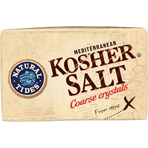 Natural Tides Mediterranean Kosher Salt Coarse Crystals, 2.2 Pound
